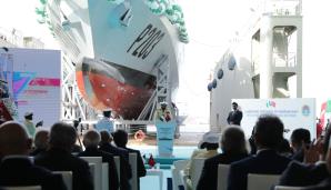 The launching ceremony of first of OPV 76 Offshore Patrol Vessels Has Been Completed at Dearsan Shipyard